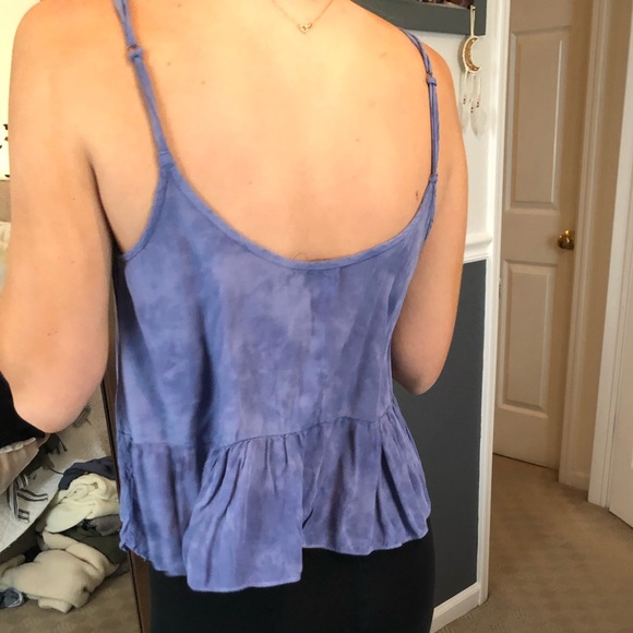 Washed/tie-dye tank top with cut out - Picture 2 of 3